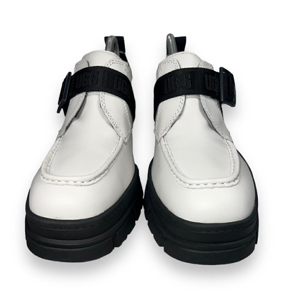 UGG Ashton Platform Loafer 1132994 White / Black Women's 9 - Picture 3 of 11